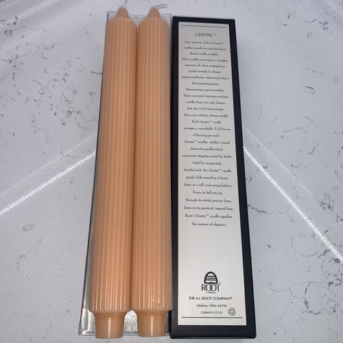 Vtg peach candles 25 x - 2,
