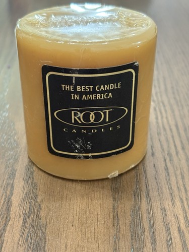 Root pillar candle brown - pillar,